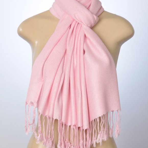 Oussum Soft Silk Viscose Solid Scarf Stole Scarve - Picture 3 of 7